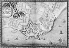 Ms 4418 T II carte 16, Plan of the Citadel of l'Isle d'Oleron, Recueil des Plans des Places de France, 1676 (pencil & w/c on paper)