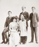 Charles Hardinge, 1st Baron Hardinge of Penshurst, 1858 – 1944. British diplomat, statesman and Viceroy of India from 1910 to 1916. Seen here with his wife and family in 1910. From The Year 1910 Illlustrated.