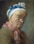 Self Portrait with Spectacles, 1771 (pastel on paper)