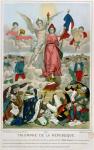 Triumph of the Republic, 1875 (colour litho)