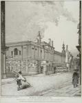 South West View of Bethlem Hospital and London Wall, 1814 (etching)