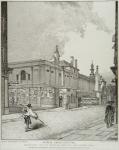 South West View of Bethlem Hospital and London Wall, 1814 (etching)