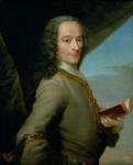 Portrait of the Young Voltaire (1694-1778) (oil on canvas)