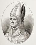Pope Sylvester I, from 'Les Arts au Moyen Age', published 1873 (litho)