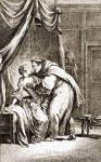 A Priest accosting a Woman (engraving)