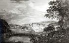 A View of Bethlem the Great Moravian Settlement in the province of Pennsylvania from 'Scenographia Americana', 1768 (engraving) (b/w photo)