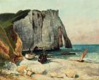The Cliffs of Etretat, the Port of Avale, 1869 (oil on canvas)