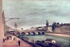 View of the Pont au Change from Quai de Gesvres, Summer 1830 (oil on canvas)