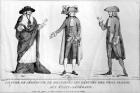 Ceremonial Costumes of the Deputies of the Trois Ordres aux Etats-Generaux, 4th May 1789 (engraving) (b/w photo)