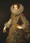 Portrait of Isabel of Bourbon, wife of Philip IV (1605-65) (oil on panel)