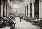 The Reading Room, Guildhall Library, London, England in the early 20th century.