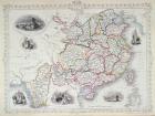 Map of China and Birmah, 1851 (colour engraving)