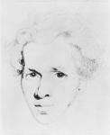 Soren Aabye Kierkegaard (pencil on paper) (b/w photo)