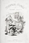 Title page, illustration from `The Pickwick Papers' by Charles Dickens (1812-70) published 1837 (litho)