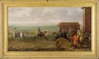 Lord Portmore Watching Racehorses on Exercise on Newmarket Heath, c.1735 (oil on canvas)