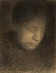 Madame Seurat, the Artist's Mother, c.1882-3 (conte crayon on Michallet paper)