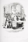 A magnificent order at the public house, illustration from 'David Copperfield' by Charles Dickens (1812-70) first published 1850 (litho)