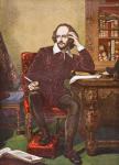 William Shakespeare, from 'Old England's Worthies' by Lord Brougham and others, published London, c.1880s (colour litho)