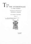 Title page to 'Tess of the D'Urbervilles' by Thomas Hardy, edition published in 1892 (printed paper)