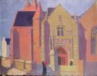 The Church of Notre-Dame de la Clarte at Perros-Guirac, 1923 (oil on canvas)