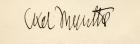 Signature of Axel Martin Fredrik Munthe, from 'The Story of San Michele', by Axel Munthe, published in 1932 (litho)