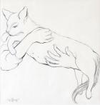 Cuddly Cat, 2000, (pencil)