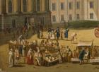 Market in the Alter Markt, Potsdam, 1772 (oil on canvas) (detail from 330433)