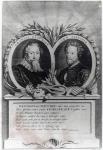 Francis Beaumont and John Fletcher, engraved by T. Ryder (engraving)