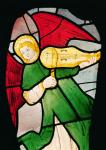 Angel Musician (stained glass)