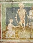 The Dance of Death: Death and the child, 1490 (fresco)