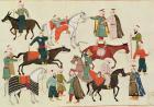 Ms 1671 A Horse Market, c.1580 (gouache on paper)