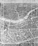 Balloon View of London, 1851 (litho)