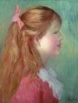 Young girl with Long hair in profile, 1890