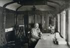 Philippe Petain (1856-1951) seen in railway carriage office in Autumn 1915 (photo)
