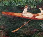 Boating on the river Epte, c.1889-1890 (oil on canvas)