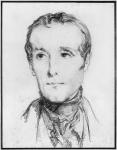 Portrait of Alphonse de Lamartine, c.1848 (pencil on paper)