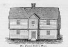 Reverend Thomas Hooker's House, from 'Connecticut Historical Collections', by John Warner Barber, 1856 (engraving)