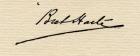 Signature of Francis Bret Harte (1839-1902) (litho)