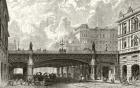 Holborn Viaduct, from 'London Pictures: Drawn with Pen and Pencil', by Rev. Richard Lovett, published 1890 (litho)