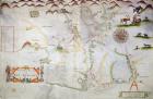 Pascatway River in New England, c.1660-85 (ink on paper)