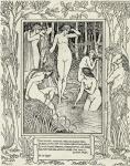 Diana and her nymphs, illustration for 'The Faerie Queen' by Edmund Spenser (c.1552-99) (litho)