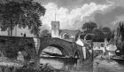 Aylesford Church and Bridge, engraved by B. Winkles, published 1829 (engraving)