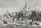 Celebrating the Moharum Festival in remembrance of the martyrdom of Imam Hussein, Bombay, India in the 19th century.