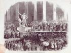Inauguration of President Polk: The Oath, from 'The Illustrated London News', 19th April 1845 (engraving)