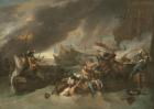 The Battle of La Hogue, c.1778 (oil on canvas)