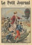 Generosity of the City of Paris and France in rescuing the victims of the floods, illustration from 'Le Petit Journal', supplement illustre, 13th February 1910 (colour litho)