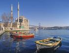 View of the Mosque of Abdulmecid at Ortakoy with the Bosphorous Bridge in the background (photo)