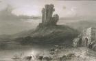 Kilcolman Castle, County Cork, Ireland, from 'Scenery and Antiquities of Ireland' by George Virtue, 1860s (engraving)