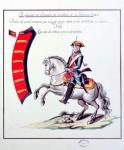 Uniform of the Volunteers of the Havana Cavalry Regiment, 1763 (print)