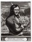 Francois Lolonois, General of the French Bandits in Tortuga (engraving) (b/w photo)